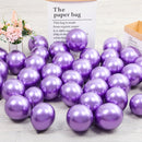 10Pcs 20pcs 5inch Gold Silver Purple Green Blue Metal Balloon Wedding Balloons Happy Birthday Latex Metal Chrome Ballon Decor