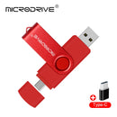 High Speed USB Flash Drive OTG Pen Drive 128gb 64gb Usb Stick 32gb type-c Pendrive Flash Disk for Android SmartPhone/PC