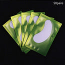 50pairs/pack Hydrating Eye Tip Stickers Wraps Eye Care Pad New Paper Patches Under Eye Pads Lash Under Eye Gel Patches