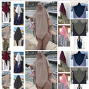 Siskakia Dubai Turkish Turban Solid Muslim Women khimar Wrap Malaysia Shawls Scarves Moroccan Hijabs 15 colors Eid 2021