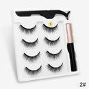 Magnetic Eyelashes 3D Mink Eyelashes Magnetic Eyeliner Magnetic Lashes Short False Lashes Lasting Handmade Eyelash Makeup Tool