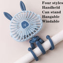 500mAh Stroller Fan Personal Portable Desk Handheld Baby Bed Car Seat Fan USB Rechargeable Fan Mini Stroller Accessories