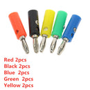 10Pcs/set Male Female J072 4mm Banana Plug Male And Female To Insert Connector Banana Pin DIY Model