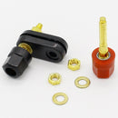 Quality Banana plugs Couple Terminals Red Black Connector Amplifier Terminal Binding Post Banana Speaker Plug Jack