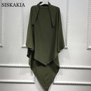 Siskakia Dubai Turkish Turban Solid Muslim Women khimar Wrap Malaysia Shawls Scarves Moroccan Hijabs 15 colors Eid 2021