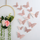 12pcs Suncatcher Sticker 3D Effect Crystal Butterflies Wall Sticker Beautiful Butterfly for Kids Room Wall Decal Home Decoration
