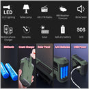 Portable Radio Hand Crank AM FM NOAA Emergency 3-in-1 Reading Lamp Flashlight Solar Charging Telescopic Antenna,SOS Alert
