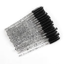 5/50pcs Disposable Brush Crystal Eyelash/Eyebrow Makeup Brush Diamond Handle Mascara Wands Eyelash Extension Tool maquiagem