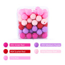 12mm 20pcs Silicone Baby Beads Round Teether Teething Beads DIY Pacifier Chain Necklace Pendant Toys BPA Free Baby Accessories