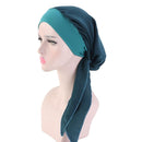 2022 NEW Women Muslim Cancer Head Scarf Fashion Hijab Chemo Pirate Cap Turban Head Cover Hair Loss Scarf Wrap Pre-tied Bandana