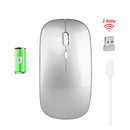 1600Dpi Wireless Mouse 2.4G Classic Rechargeable Mice Ultra-Thin Silent Mouse Mute For Laptop PC Office Notebook