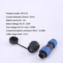 SP13 IP68 waterproof connector male plug & female socket 1/2/3/4/5/6/7/9 pin panel Mount wire cable connector aviation plug
