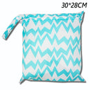 Baby Diaper Bag Cartoon Print Waterproof Wet Dry Nappy Zipper Handbag Stroller Carry Pack Travel Outdoor Wet Diaper Storage Bags
