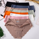 4 PCS/Lot Seamless Panties For Women Plain Panties Slip Silk Female Underwear Soft Thin Light Panti Culotte Femme Underpants