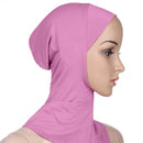 New Fashion Muslim Underscarf Women Veil Hijab Islamic Soft Cotton Solid Color Elastic Comfortable Breathable Casual Turbans