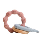 1pc Baby Teether Silicone Bracelet BPA Free Cute Animal Silicone Pendant Wood Ring Teething Rattle for Baby Accessories Toys