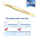 NAGARAKU Eyelash Extension Tweezers Makeup Stainless Steel Non-magnetic Pincet Volume Eyelash Tweezers 3D accurate