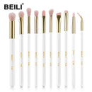 BEILI Black 10-19Pcs Makeup Brushes Natural Hair Eyeshadow Blending Eyeliner Makeup Brush Set Shader Eyebrow brochas maquillaje