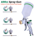 WENXING Professional HVLP Spay Gun 1.4/1.7/2.0mm Nozzle Gravity Airbrush For Car Painting
