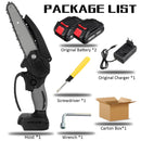 6 Inch 3000W 88VF Mini Electric Chain Saw With 0/1/2PC Battery One-handed Woodworking Cutter Tool For Makita Battery 18V EU Plug