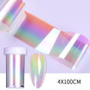 1 Roll Pink Gold Sliver Nail Foils Sparkly Sky Glitter Nail Art Transfer Stickers Slider Paper Nail Art Manicures Decoration New