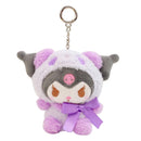 Sanrio 10cm Kuromi My Melody KT Cat PC Dog Hello Kitty Keychain Anime Plush Figure Pendant Accessories Cute Animals Toys