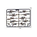 MOC Military SWAT Weapon WW2 Toy Gun Sandbag Cannon Building Blocks Bricks Toys for Children Kids Gifts DIY Toy Military