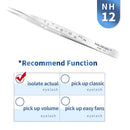 NAGARAKU Eyelash Extension Tweezers Makeup Stainless Steel Non-magnetic Pincet Volume Eyelash Tweezers 3D accurate