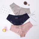 3 Pcs Panties for Woman Underwear Sexy Lace Breathable Soft Lingerie Female Briefs Panty Sexy Transparent Women&