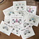 3D Sexy face tattoo stickers Temporary tattoos glitter fake tattoo rhinestones for woman Party face Jewels tatoo