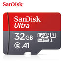 100% SanDisk A1 Memory Cards camera card 16GB 32GB 64GB Micro SDcard 128GB 120MB/s Class 10 UHS-1 Flashcard Microsd TF/SD Card