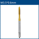 HSS Titanium Coating Screw Tap Drill Bit M2 M2.5 M3 M3.5 M4 M5 M6 M8 M10 M12 Metric Straight Flute Thread Tap Hand Tools