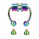 2021 Fake Piercing Nose Ring Alloy Nose Piercing Hoop Septum Rings For Women Fashion Body Jewelry Gifts Magnetic Fake Piercing