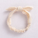 Baby Elastic Hair Bands Girl Headband Cotton Linen Kids Headwear Knot Hair Accessories Toddler Rabbit Ear Turban Playa Ties Soft