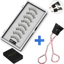 MB Anniversary 5 Magnetic Eyelashes With Tweezers Natural Wispy Faux Cils magnetique Mink Lashes Professional Eye Lashes Set