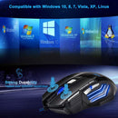 Wired Gaming Mouse USB Computer Mouse Gaming RGB Mause Gamer Ergonomic Mouse 7 Button 5500DPI LED Silent Game Mice For PC Laptop