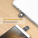 TOPESEL32GB 64GB 128GB OTG Type C USB 3.0 Flash Drive Mini External Memory Stick for SmartPhone, MacBook, Tablet, Samsung Galaxy