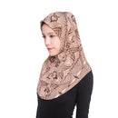 One Piece Amira Hijab Muslim Women Print Head Scarf Wrap Shawl Pull On Ready To Wear Hijabs Islamic Niab Nikab Instant Headscarf