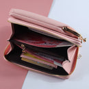 Women Wallets Brand Pu Leather Mobile Phone Bags Big Card Holders Wallet Handbag Purse Clutch Shoulder Crossbody Bags Lady 2022