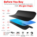 Kebidumei TV Antenna 4K 8K 25DB High Gain HD TV DTV Box Digital EU Plug 3000 Miles Booster Active Indoor Aerial Flat Design