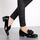 Spring Flats Women Shoes Bowtie Loafers Patent Leather Women&
