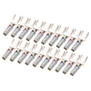 20pcs/10pairs Nakamichi BANANA PLUGS 24K Gold-plated 4MM Banana Connector with Screw Lock For Audio Jack Speaker Plugs Black&Red