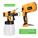 EU/US Plug DEKO DKSG55K1 Spray Gun, 220V/110V 550W High Power Home Electric Paint Sprayer, 3 Nozzle Easy Spraying for Home DIY