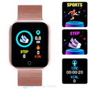 2021 Ladies Sport Bracelet Smart Watch Women Smartwatch Men Smartband Android IOS Waterproof Fitness Tracker Smart Clock Mens