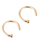 Stainless Steel Fake Piercing Nose Ring for Women Men Magnetic Septum Piercing Nose Cuff Punk Hip Hop Fake Body Jewelry Ear clip