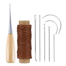LMDZ Leather Sewing Kit with Waxed Thread Leather Needle Sewing Awl Thimble Leather Working Tools for Shoemaker Canvas Repair