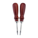 1pc 0.8/1.0/1.2/1.5mm Leather Edge Beveler Skiving Beveling Knife Cutting Hand Craft Tool with Wood Handle DIY Tools