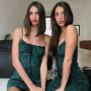 Foridol Strap Sleeveless Print Boho Summer Dress Long Women Green Floral Yellow Dresses Sundress Vintage French Style Dress