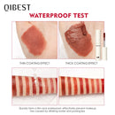 QIBEST Lip Gloss 8 Colors Nude Matte Chocolate Lipstick Waterproof Long Lasting Women Red Lip Tint Velvet Lip Glaze Cosmetics