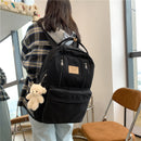 JULYCCINO Multifunction Double Zipper Women Backpack Teenager Girls Laptop Backpack Student Shoulder Bag Korean Style Schoolbag